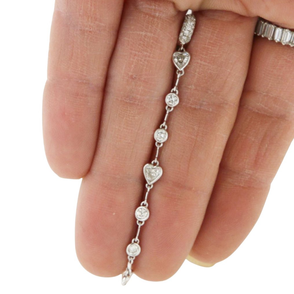 Κρεμαστό κόσμημα - 18 καράτια Λευκός χρυσός -  0.99ct. tw. Διαμάντι (Φυσικό)  - Διαμάντι #1.0