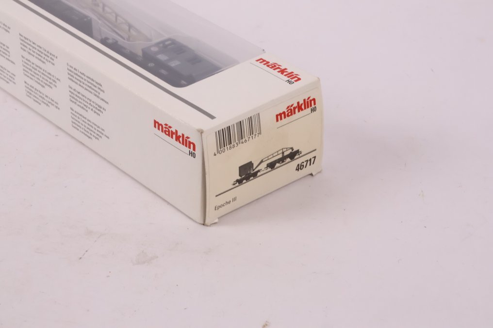 Märklin H0轨 - 46717 - 模型火车货运车厢 (1) - 数字可控起重机带附车 - DB #2.1
