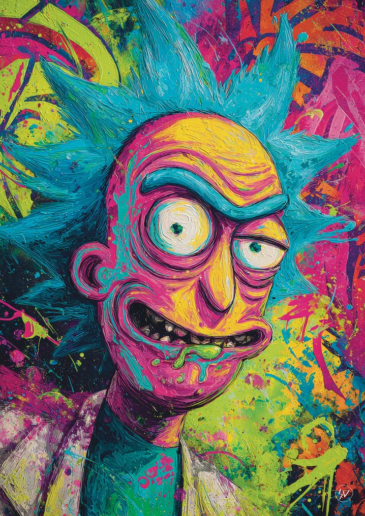 SDIMART 1996 - Rick Sanchez Animation Street Art Style Limited Edition w/COA #1.0
