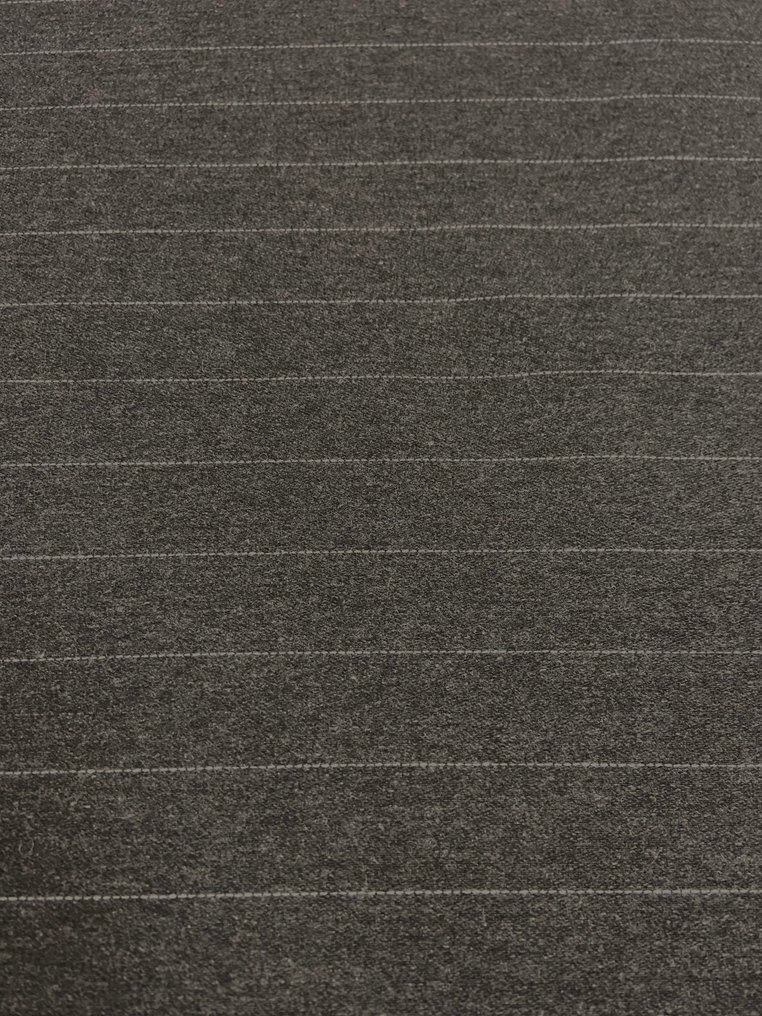 Prestigious, substantial yet soft charcoal gray pinstripe fabric. - Upholstery fabric  - 500 cm - 140 cm #3.2