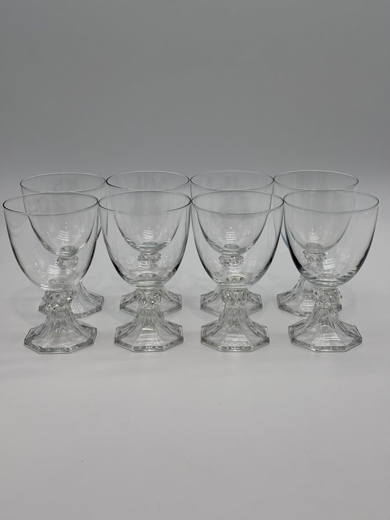 Val Saint Lambert - Ποτήρι (8) - Yale - Κρύσταλλο #1.0