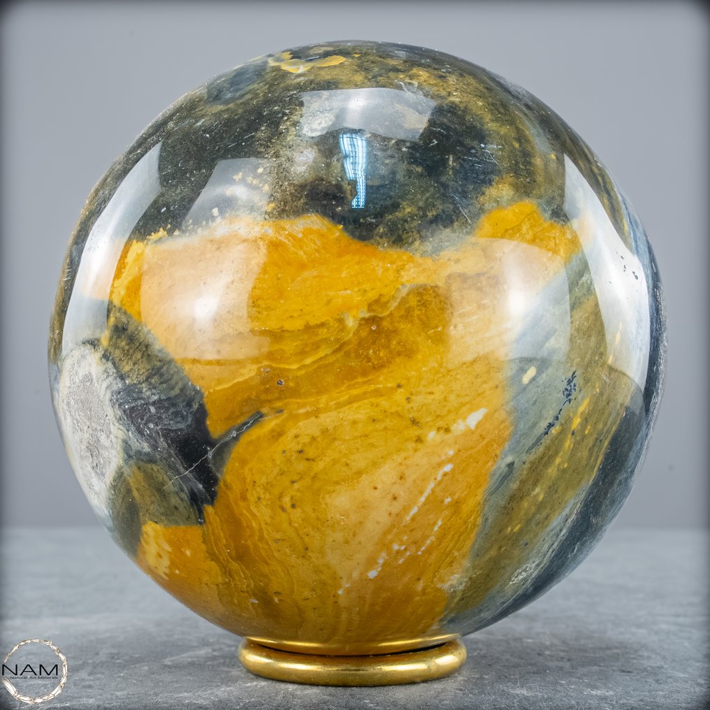 新发现！稀有天然碧玉-玉髓 球体- 1869.65 g #3.2