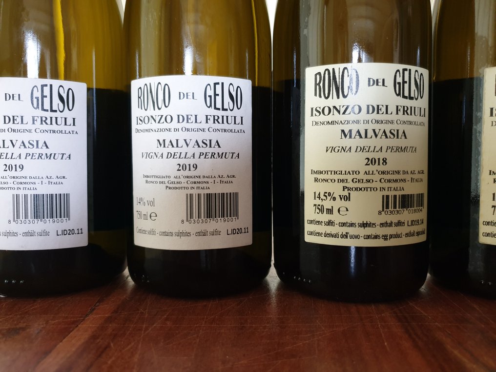Ronco del Gelso: Malvasia Vigna della Permuta 2019 x2, 2018 x2 & Schulz 2018 x2 - 弗留利-威尼斯朱利亚 DOC, IGT - 6 Bottles (0.75L) #2.1