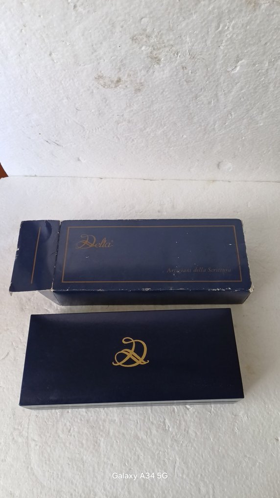 Delta, cellini pennino 18kt & penna roller - Füllfederhalter #1.0