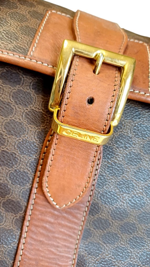 CELINE - Large Vintage Macadam Monogram Leather Bag - No Reserve Price! - 旅行包 #2.1