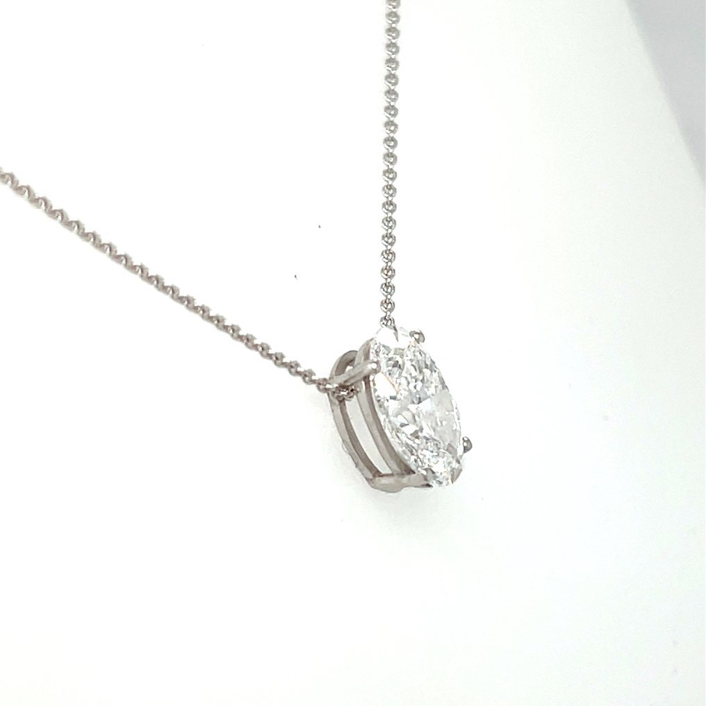 Collana - 14 carati Oro bianco - 4.02ct. tw. Diamante (Coltivato in laboratorio) #3.2