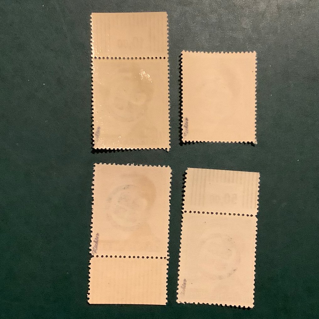 Németország - helyi posta 1945 - Liechtenstein: a négy márkaérték értékelve. - Michel 20/23 #4.3