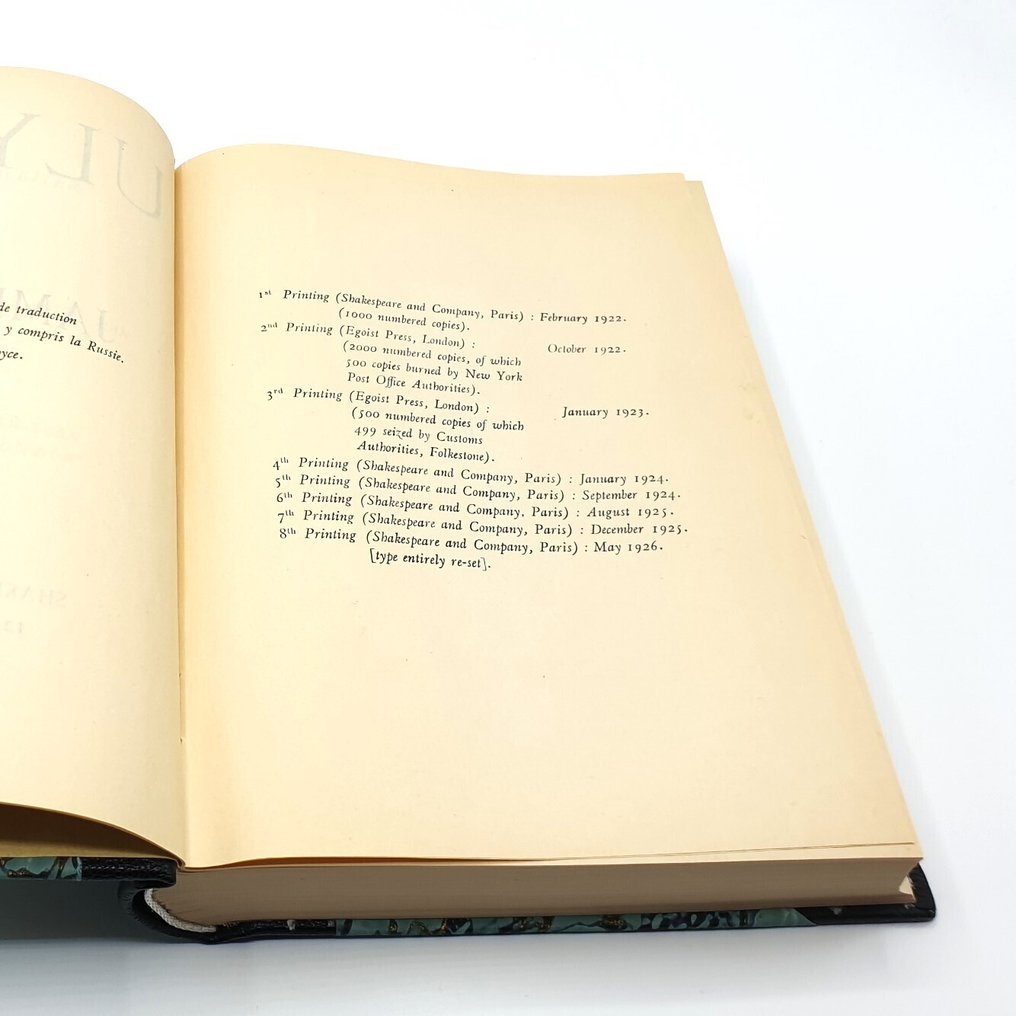 James Joyce - Ulysses (8th. printing) - 1926 #1.0