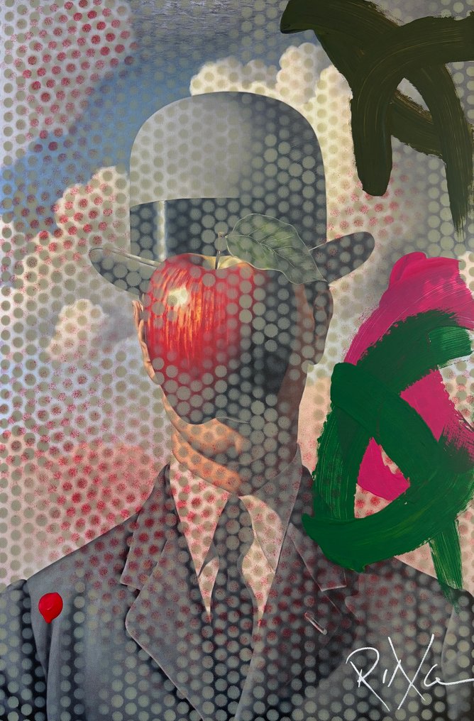 RINGER - Magritte Pixel 1/1 Toile Large #1.0