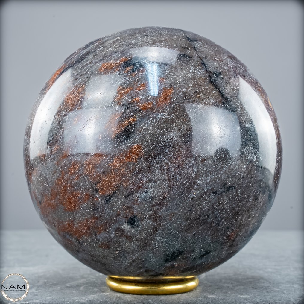 Szép vörös aventurin Gömb- 2117.47 g #1.0