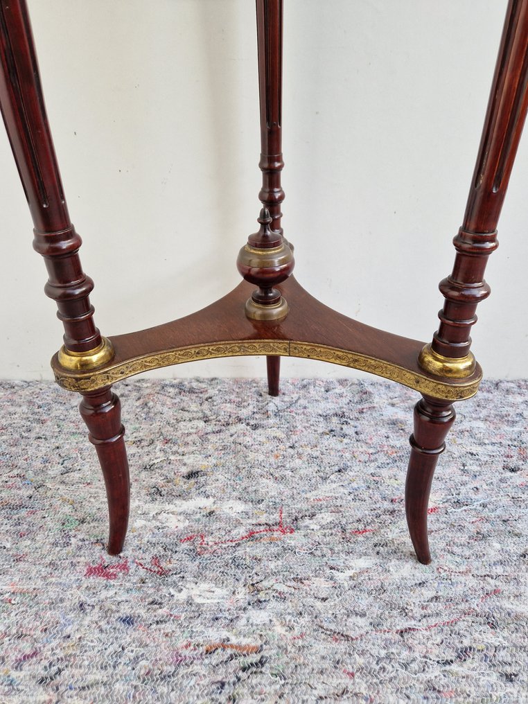 Gueridon - Mahogany, Brass, Bronze, Marble #4.3