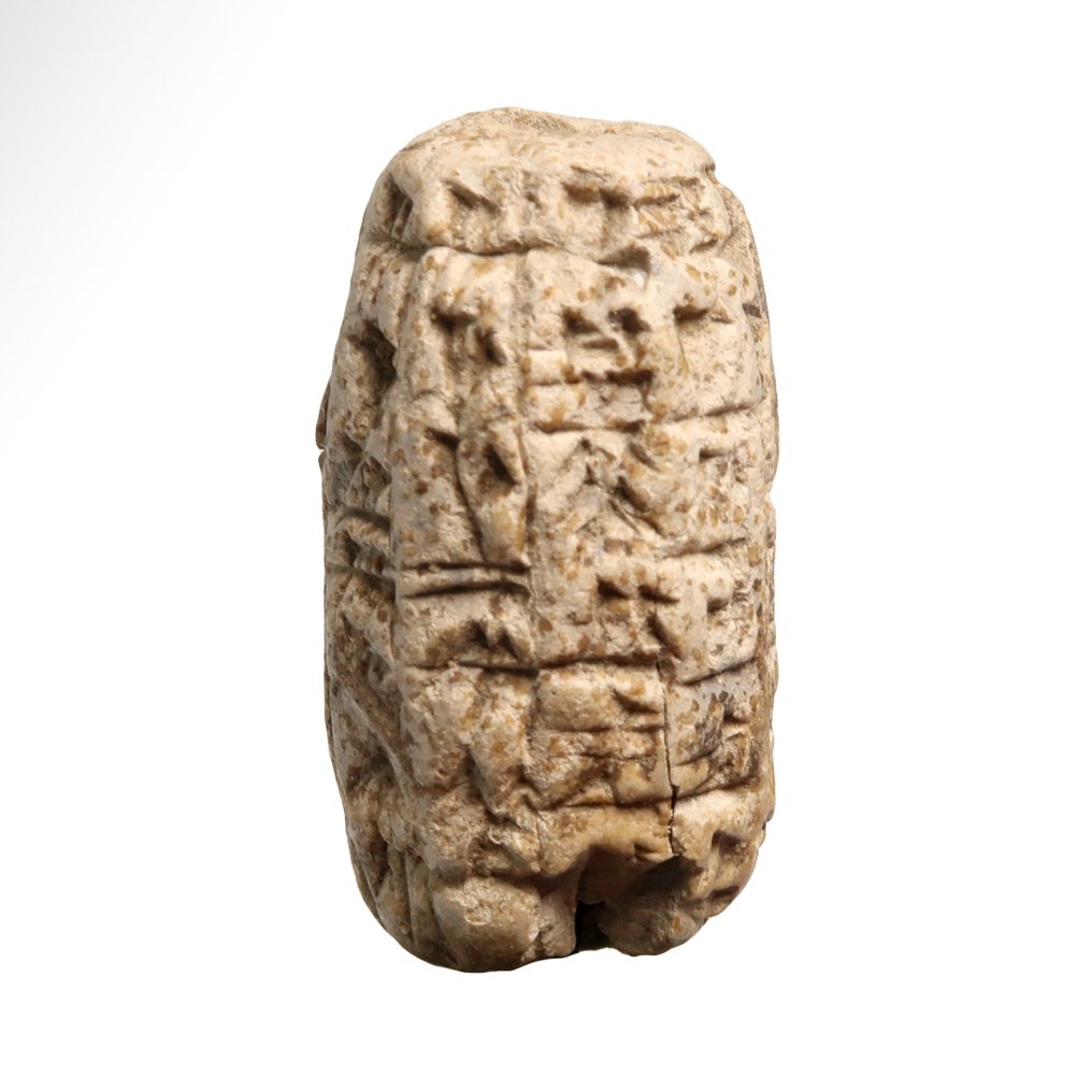 Old Babylonian Terracotta Barrel shaped Bulla #2.1