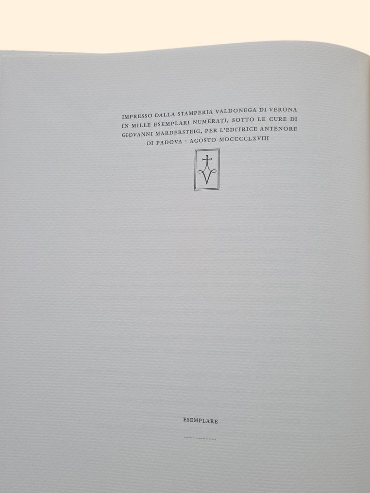 Francesco Petrarca - Epistolae Autographae quae exstant - Stamperia Valdonega (Mardersteig) - Hors-Commerce - 1968 #4.3
