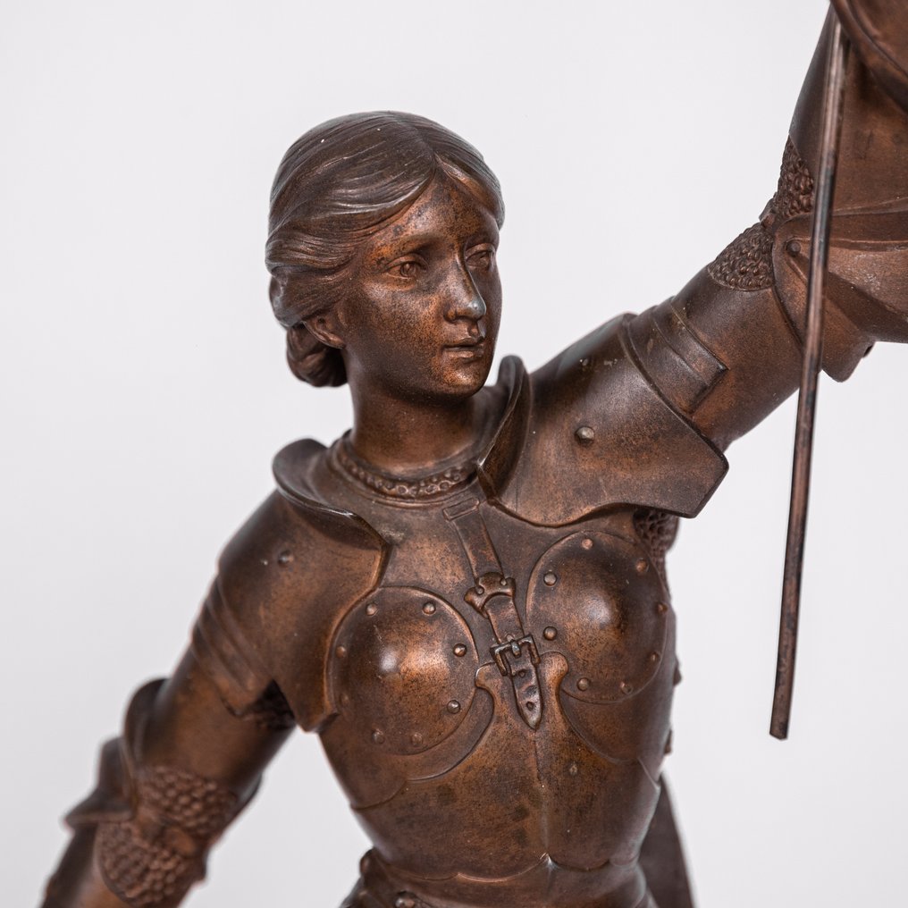 Immagine di un'incisione di Jeanne D’Arc, XIX secolo. - Bronzo - 1850-1900 #2.1