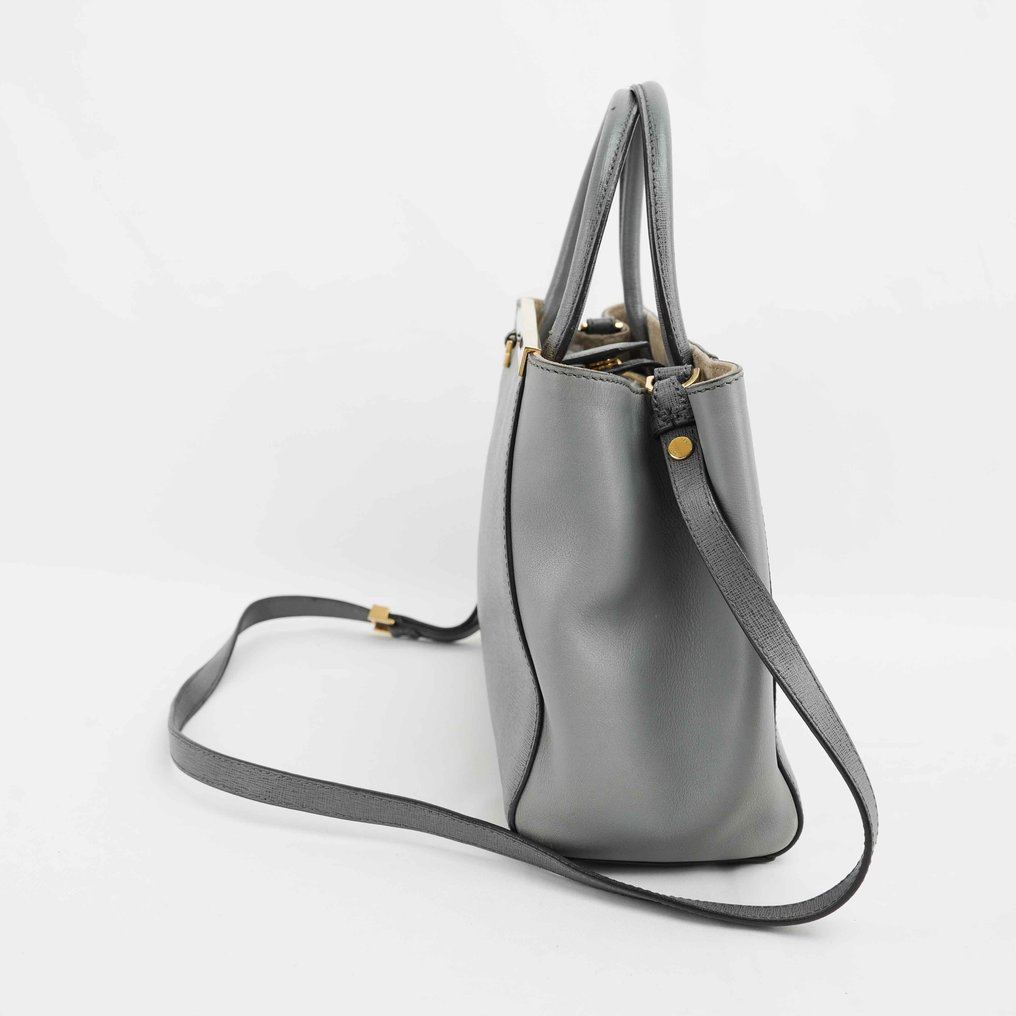 Fendi - Fendi 2Jours Medium Tote Bag in Grey Leather – Made in Italy - Sac à main #2.1