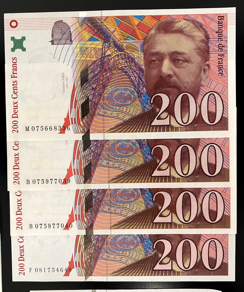 Frankrike. - 20 banknotes Francs - Various dates (Utan reservationspris) #2.1