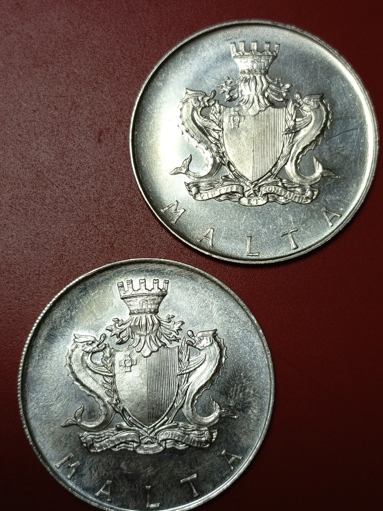 Malta. 1 + 2 Liri 1972-1974 (No Reserve Price) #3.2