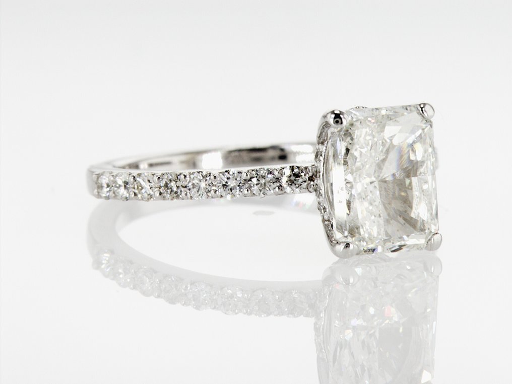 Δαχτυλίδι - 14 καράτια Λευκός χρυσός - 2.35ct. tw. Διαμάντι (Φυσικό) - Διαμάντι - R00128 #4.3