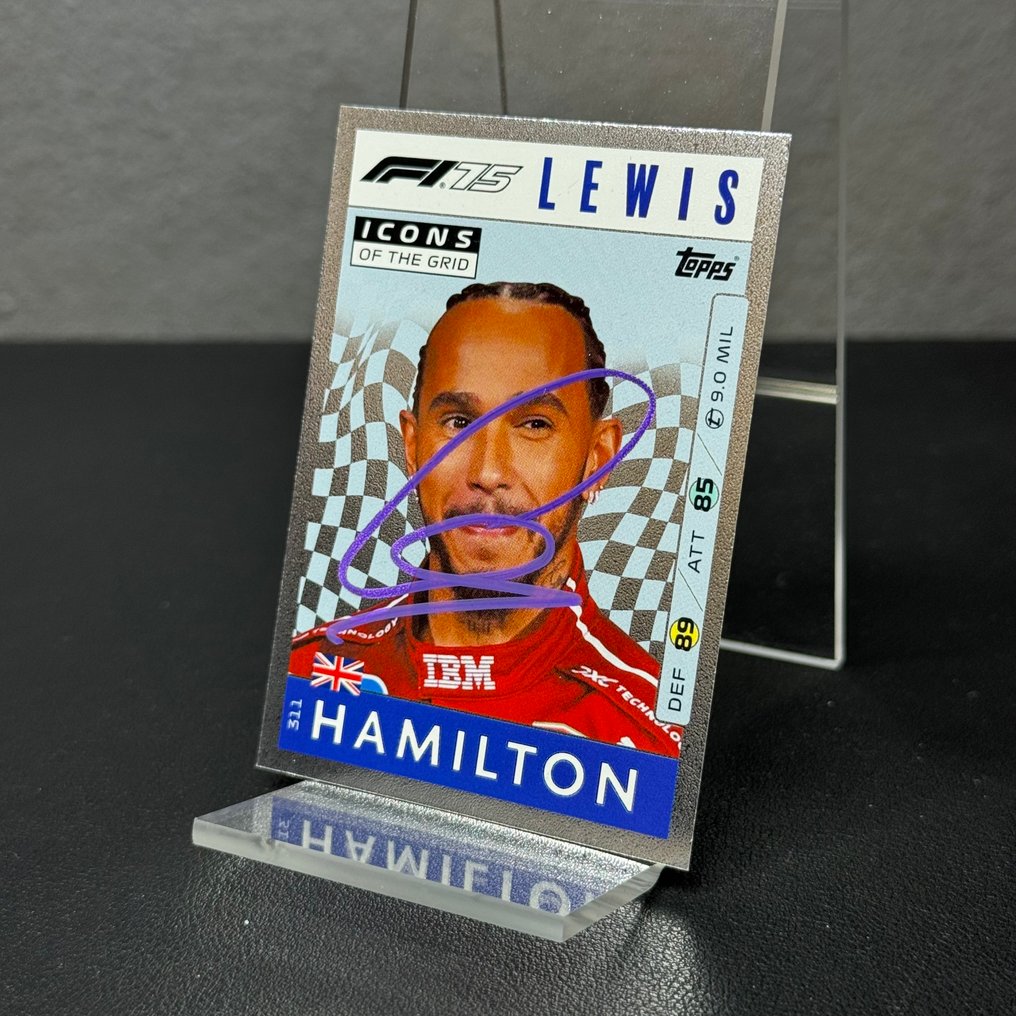 法拉利 - Topps Icons of the Grid 311 Signed - 路易斯·漢米爾頓 - 2025 - 交易卡  #2.1