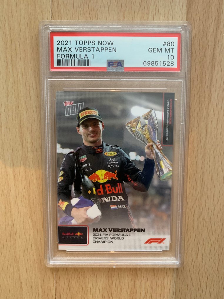 2021 Topps Formula 1 Max Verstappen #80. First World Championships card!! - PSA 10 - 1 Graded card #1.0