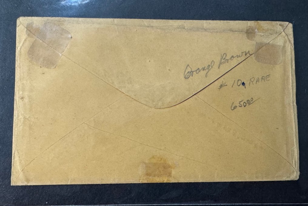 美國  - 美国邮戳华盛顿封套，信件 RR。 - 1856 #1.0