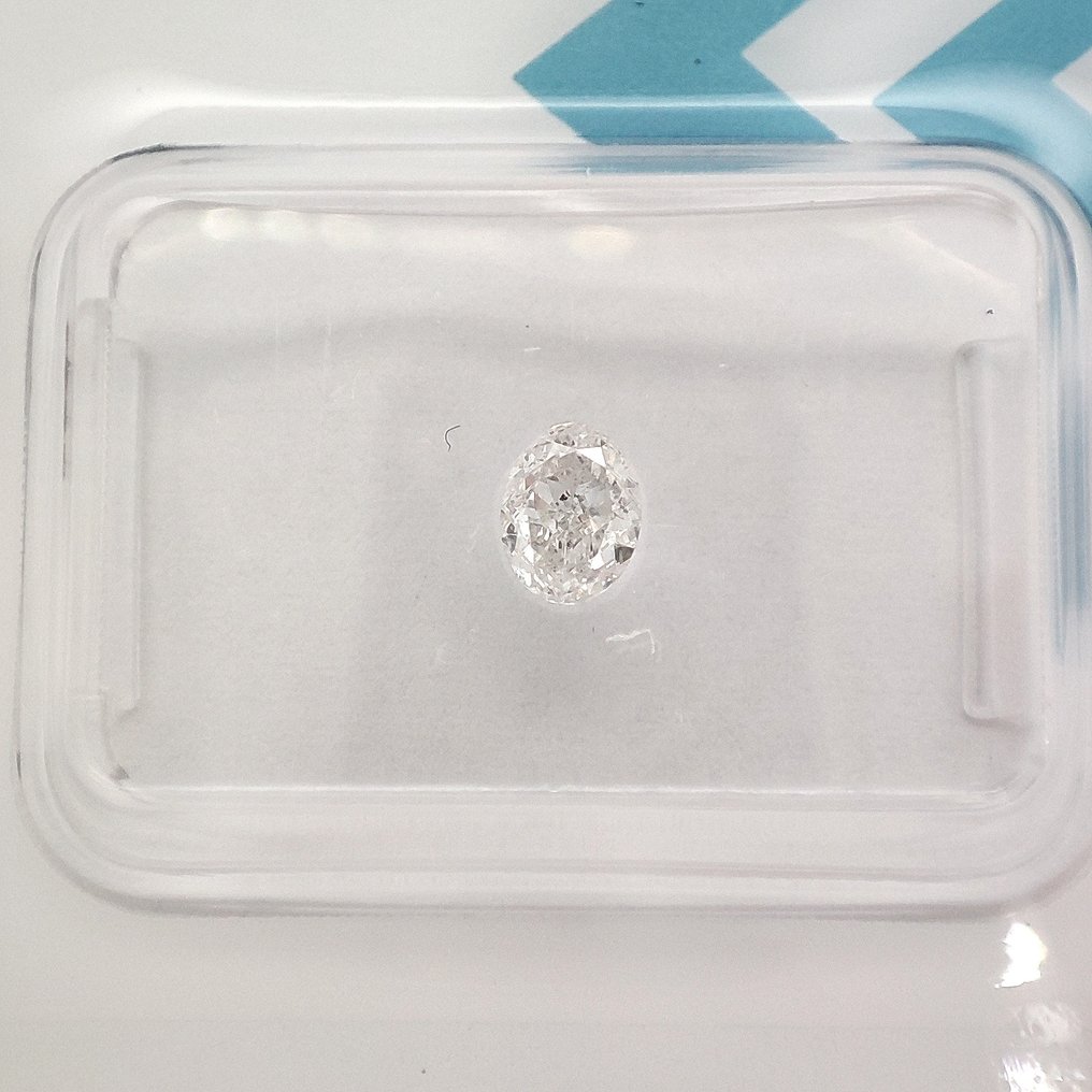 没有保留价 - 1 pcs 钻石  (天然)  - 0.32 ct - 椭圆形 - F - SI1 微内含一级 - 国际宝石研究院（IGI） #1.0