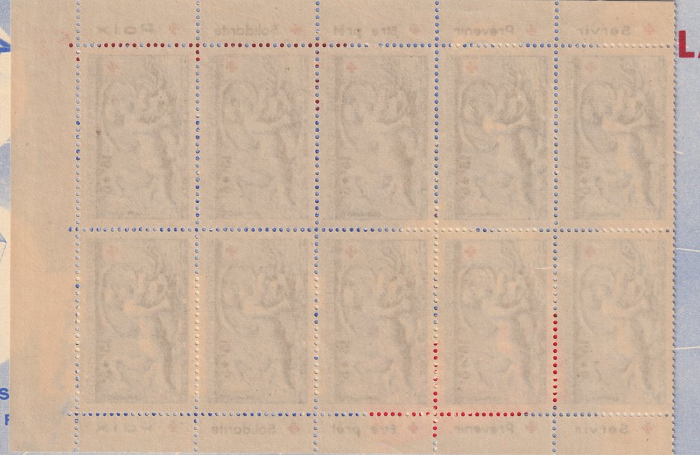 France 1952 - Value 550€, superb Red Cross notebook. - Yvert n°2001 #2.1