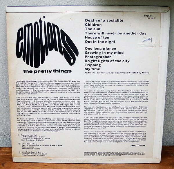 The Pretty Things - EMOTIONS! - Άλμπουμ LP (μεμονωμένο αντικείμενο) - Unknown pressing - 1967 #1.0