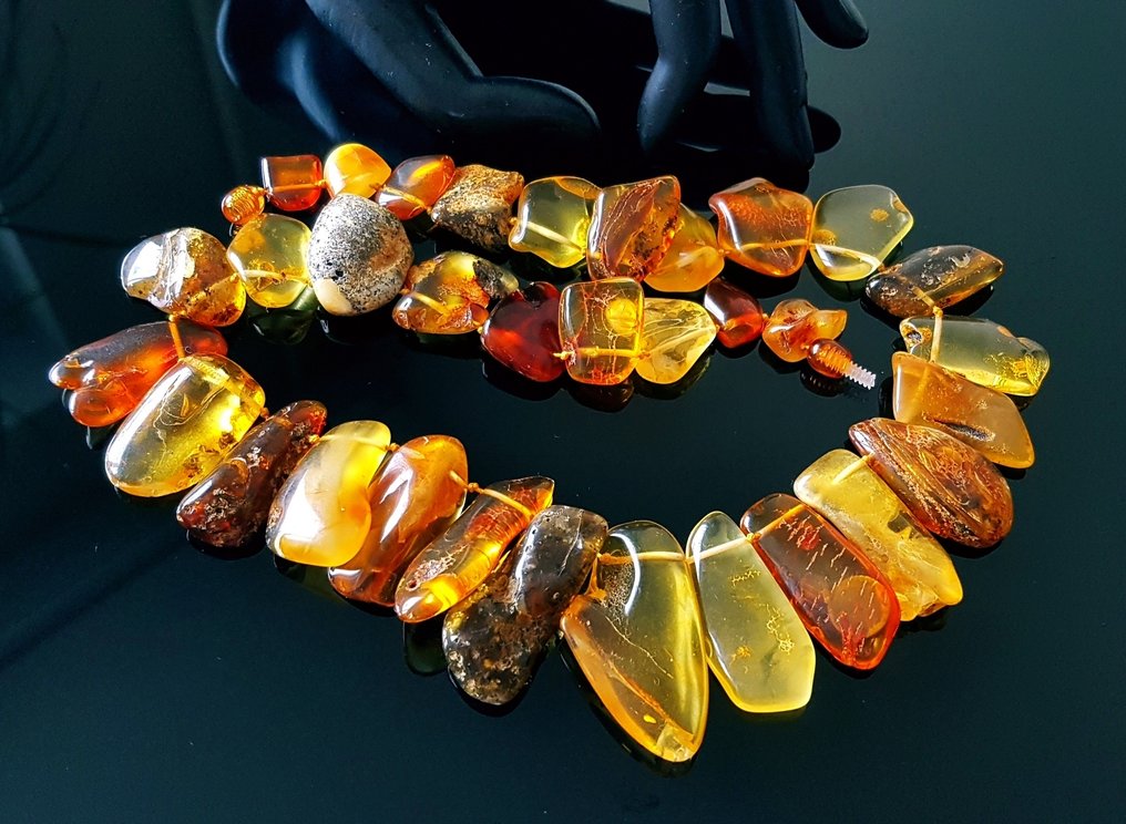 琥珀 复古大型天然波罗的海琥珀项链- 60 g #3.2