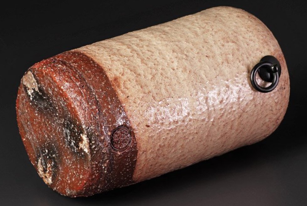 花瓶 - 粘土 - 日本 - 十二代 田原陶兵衛 12th Tahara Tobei – 『萩』  (沒有保留價) #3.2