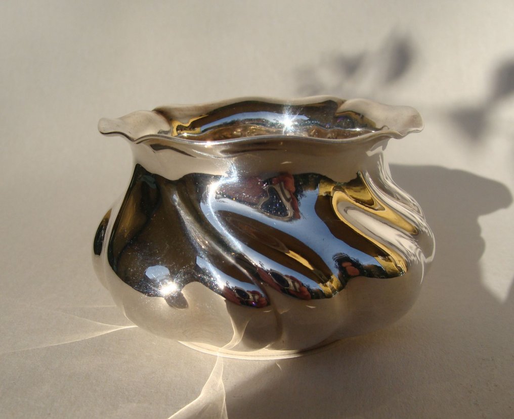 Hand-hammered Art Deco - Μπολ - Gebrüder Deyhle – ασήμι 830 #3.2