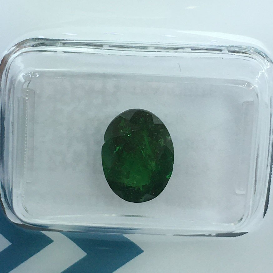 No reserve price - 1 pcs Green Tsavorite - 2.84 ct - International Gemological Institute (IGI) - NATURAL TSAVORITE #4.3