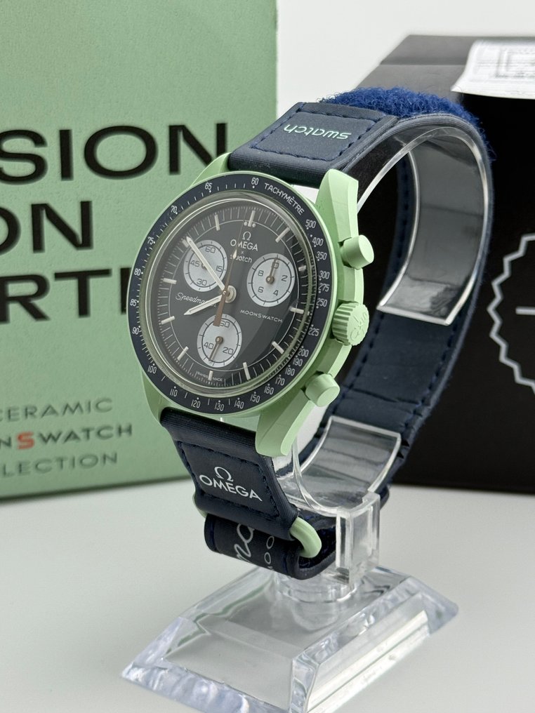 Omega x Swatch - MoonSwatch - Mission on Earth - Ei pohjahintaa - S033G100 - Unisex - 2022 #2.1