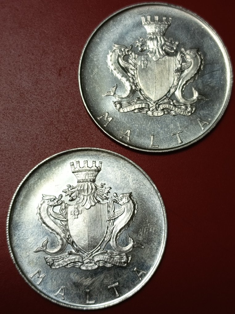 Malta. 1 + 2 Liri 1972-1974 (No Reserve Price) #1.0