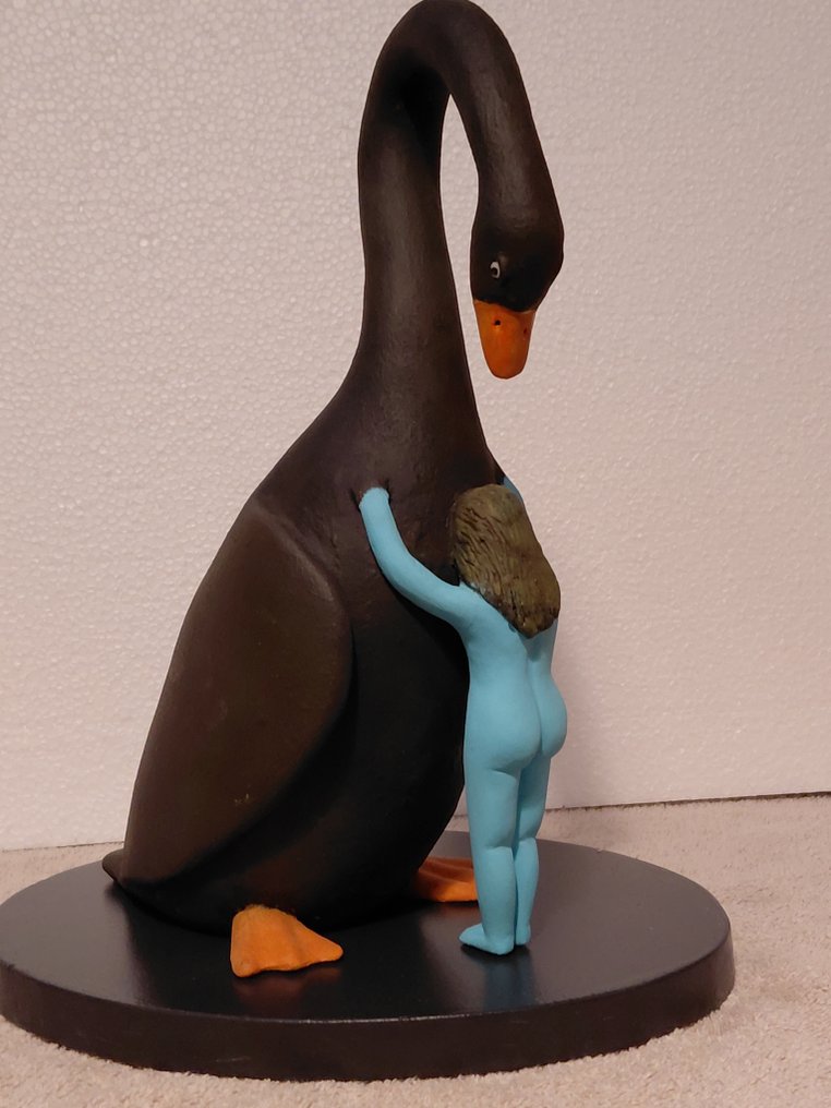 雕刻, Leda en de zwaan - 34 cm - 混合技术 #3.2