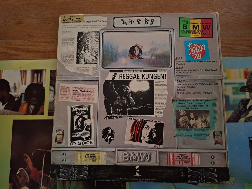 Bob Marley & the Wailers - Babylon By Bus (2-LP) (Rare first UK Pressing with Embossed lettering) - Album 2 x LP (album doppio) - Prima stampa - 1978 #4.3