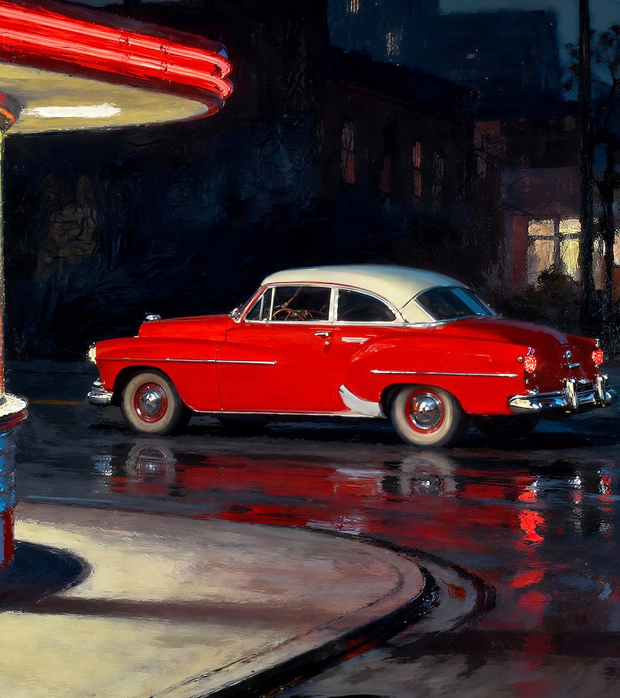 Le Yack - Scarlet on the Corner - Hand signed #4.3