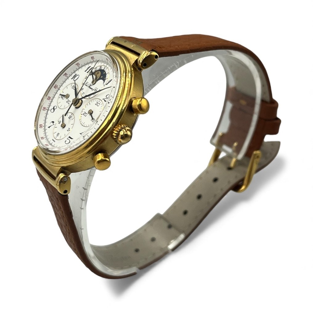 Edward Heuer & Co. - Moonphase Triple Calendar Chronograph - Nincs minimálár - 188.215/1 - Férfi - 1990-1999  #3.2