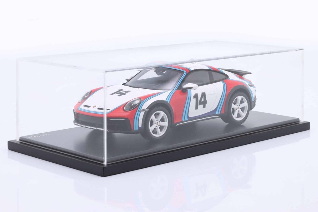 Spark 1:18 - 模型跑车 - Porsche 911 Dakar + Showcase - 限量版,全球仅出厂911台(编号编号) #1.0