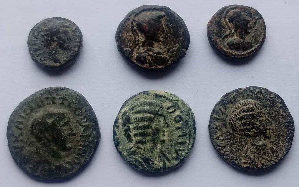 古代 Lot of 6 Æ coins 1st-3rd century AD  (没有保留价) #1.0