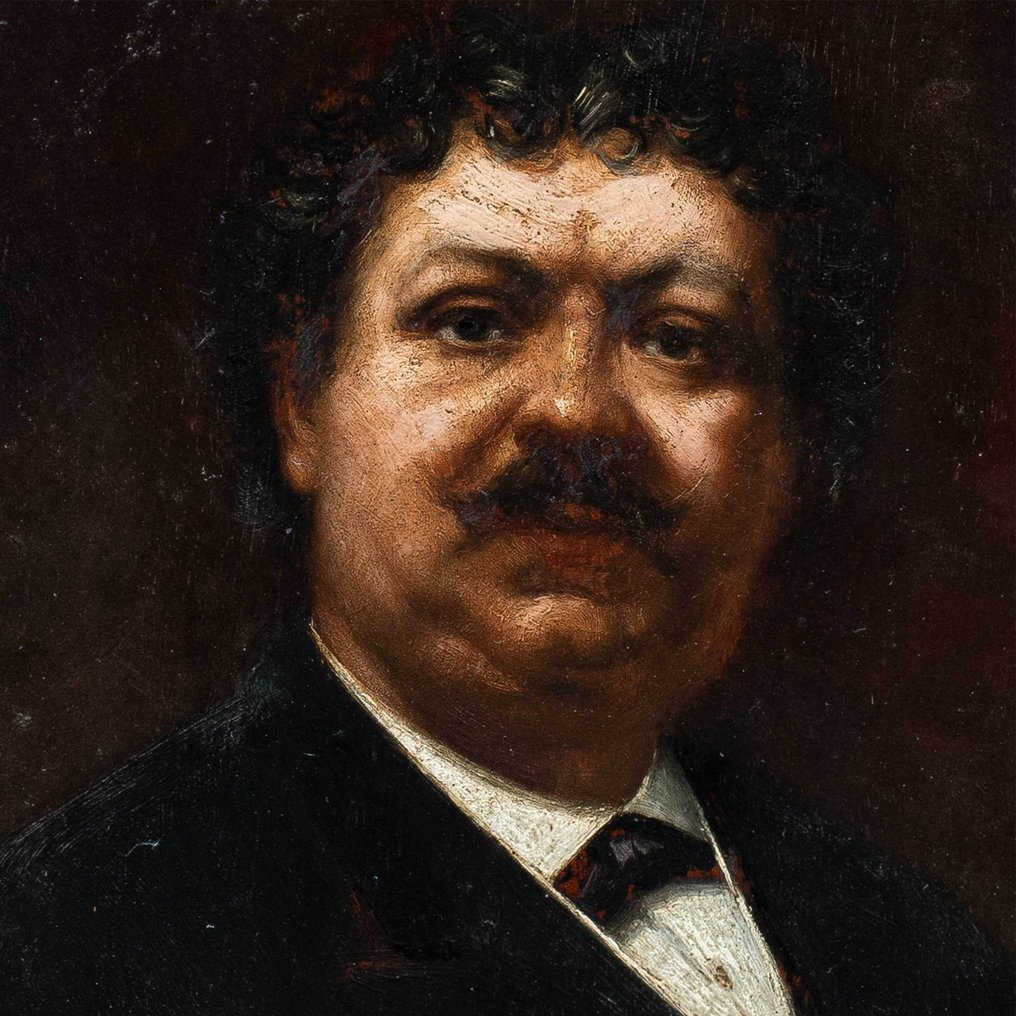 French school (XIX) - Portrait of Alexandre Dumas (1802-1870) #2.1