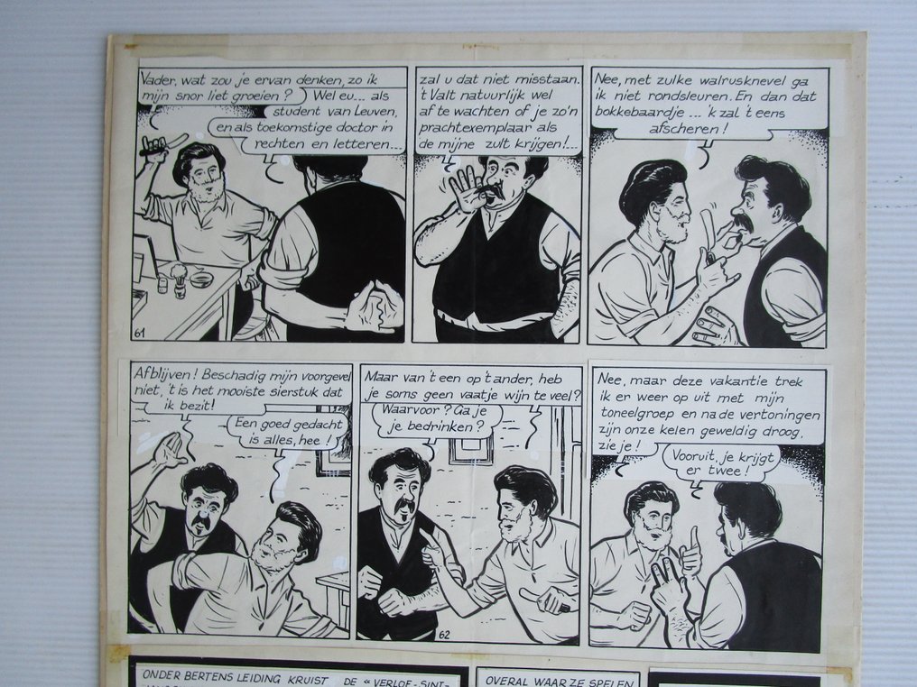 Nys, Jef - 1 Original page - Berten Rodenbach - De wonderknape van Vlaanderen - 1957 #1.0