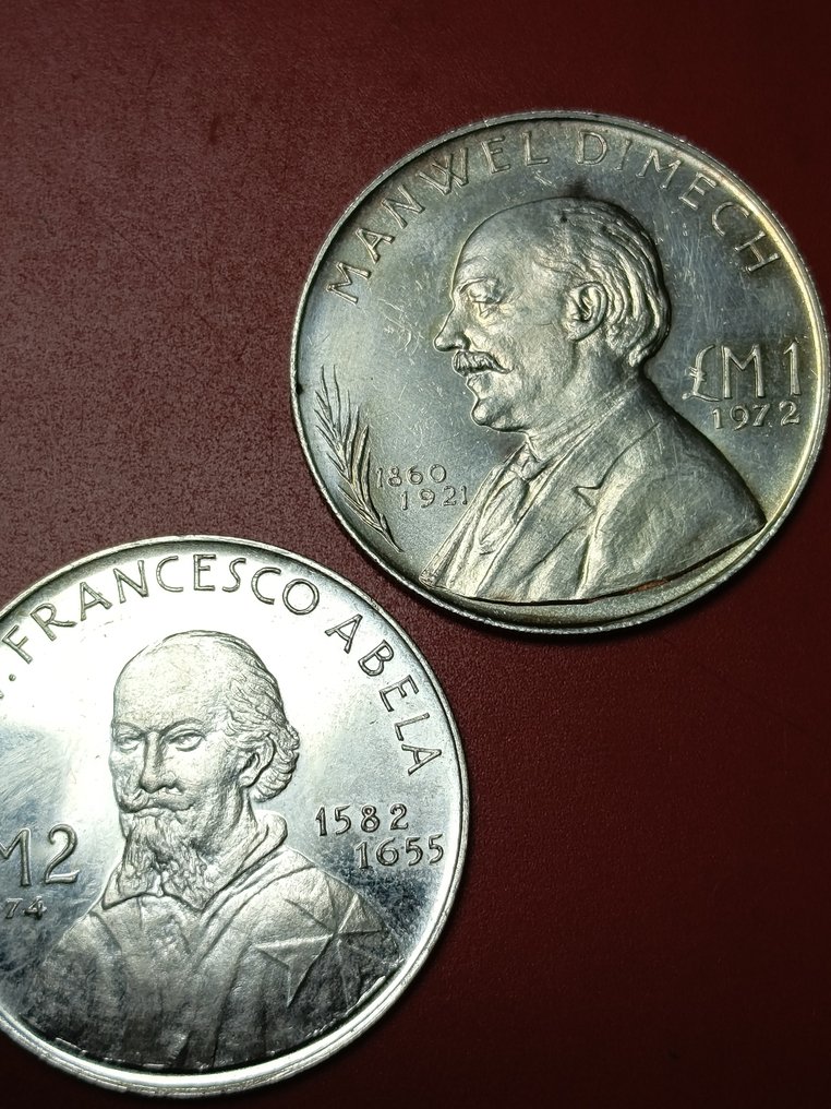 Malta. 1 + 2 Liri 1972-1974 (No Reserve Price) #1.0