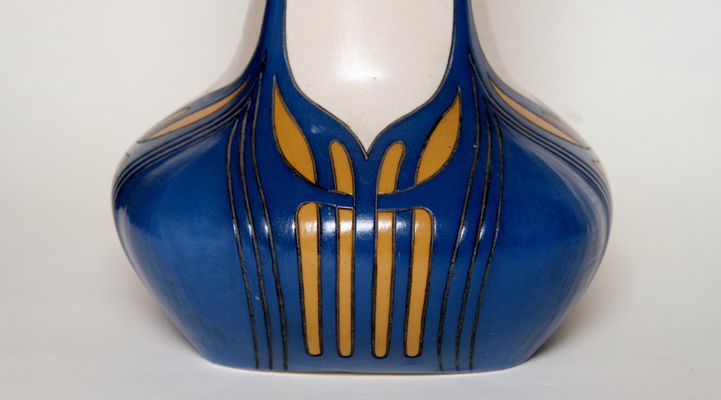 Villeroy & Boch, Mettlach Jugendstil - Βάζο -  Nr. 2915  - Πήλινα - Chromolith Technik #2.1