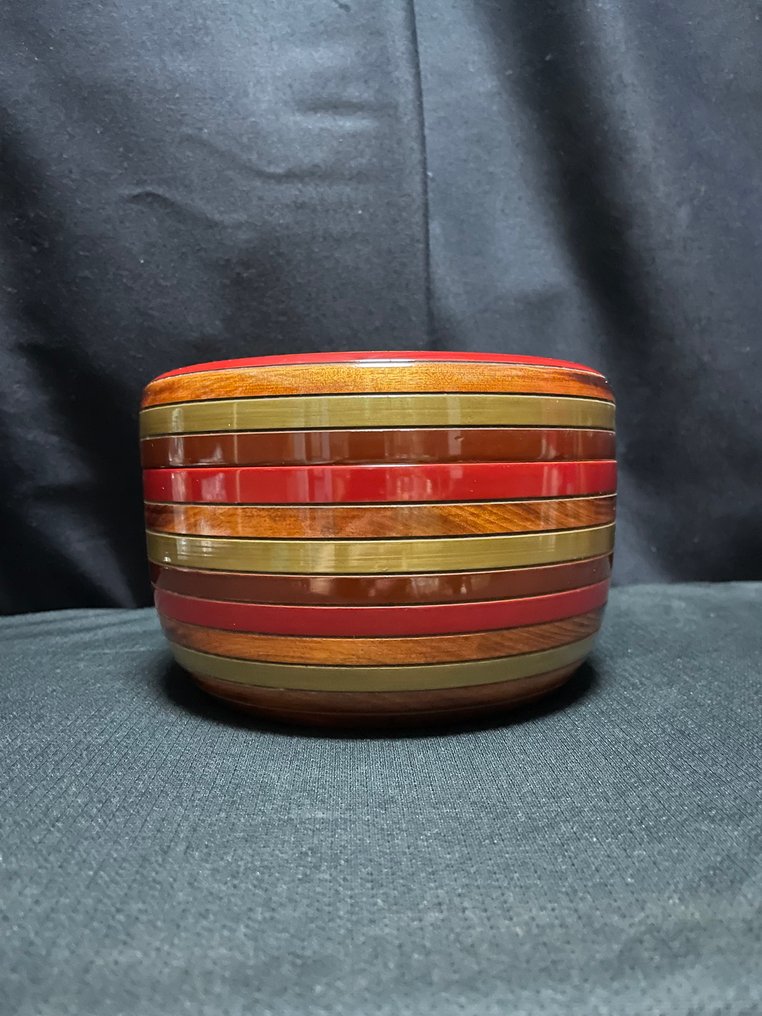 KaoLi (香川製） - KAOLEI - 爱好盒 - Jubako - 榆木 - 日本漆器盒 #2.1