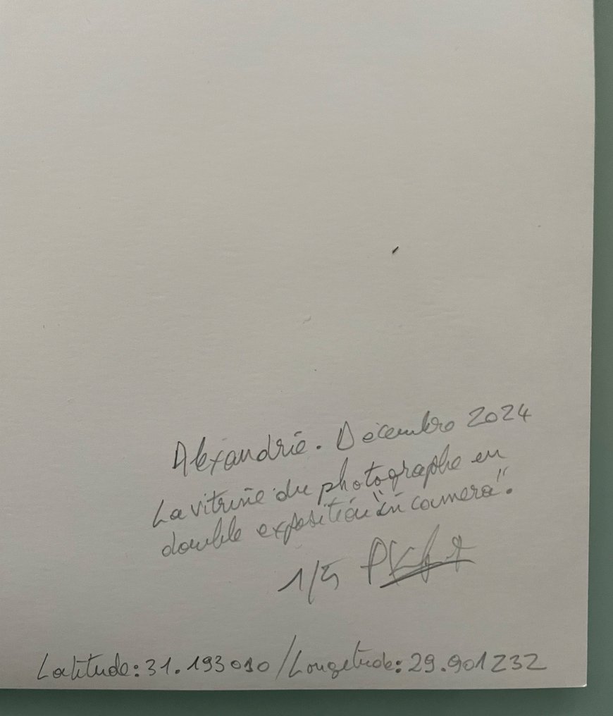 Paul Khayat - Double exposition ‘’in camera’’ de la vitrine d’un photographe de mariage #4.3