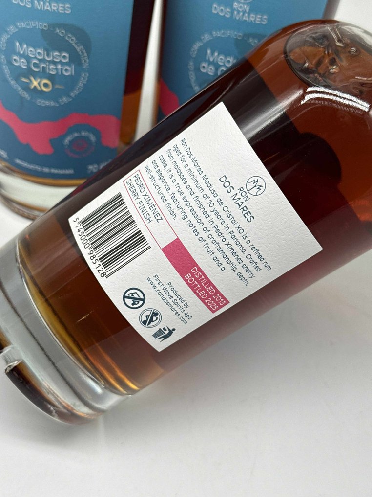 Dos Mares 2013 - Medusa de Cristal XO Special Edition   - b. 2025  - 70 cl - 3 flasker #1.0