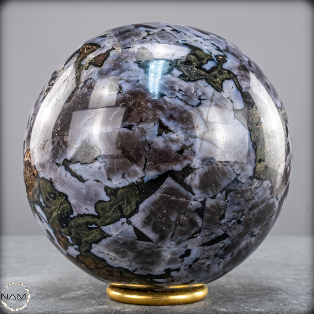 Πρώτης ποιότητας φυσικό μυστηριακό Μέρλινιτ - Γαλάζιο Γαβρό Σφαίρα- 2082.24 g #1.0