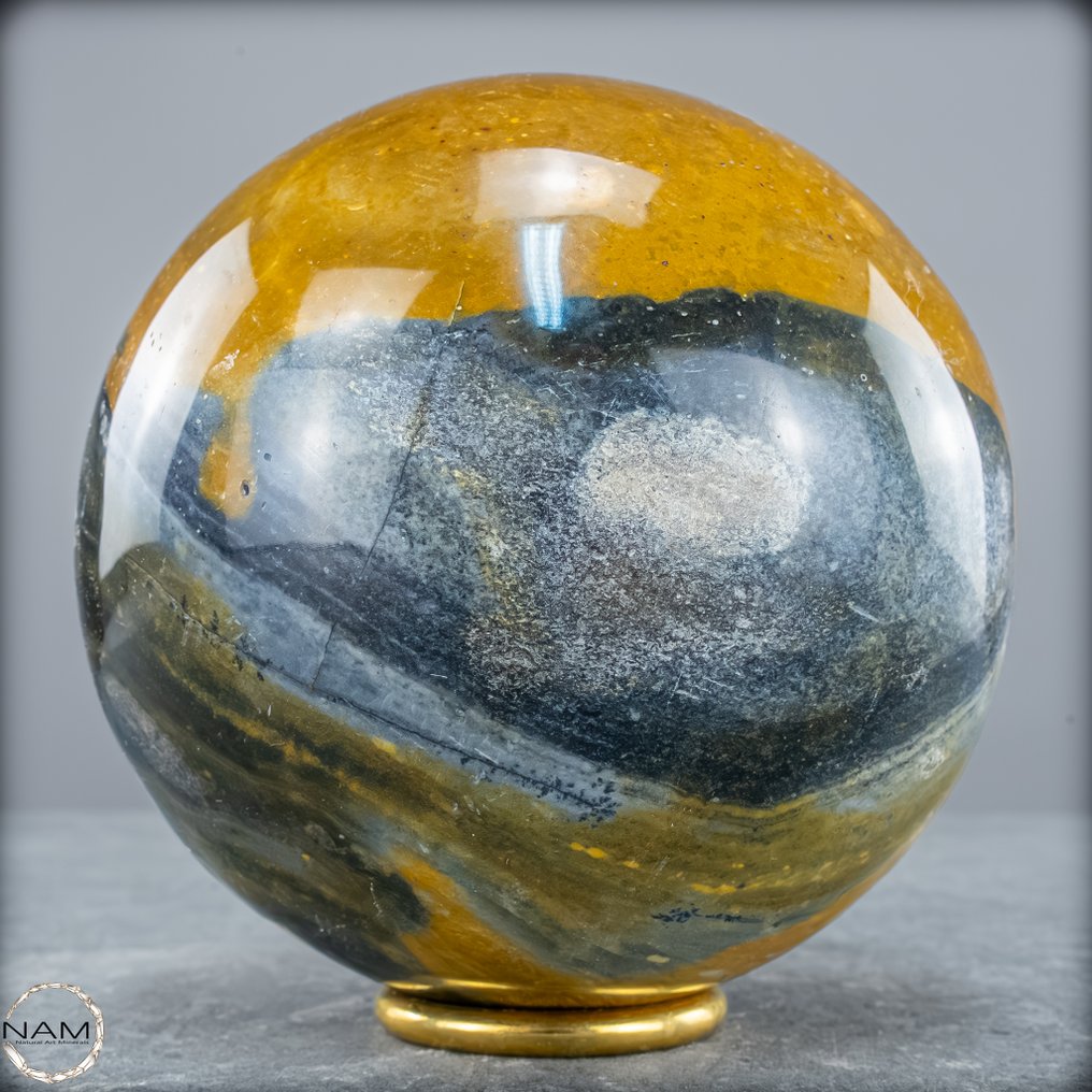 新发现！稀有天然碧玉-玉髓 球体- 1869.65 g #1.0