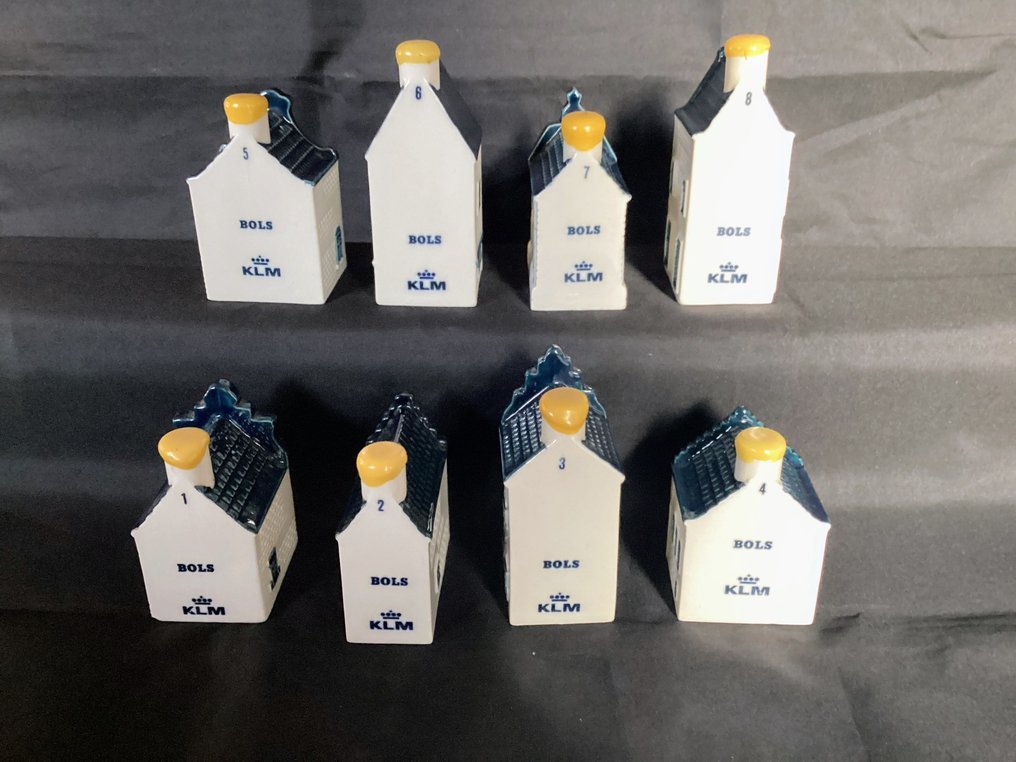 Căsuță KLM (8) - Bols - Delfts Blue - numele 1 până la 8 #1.0